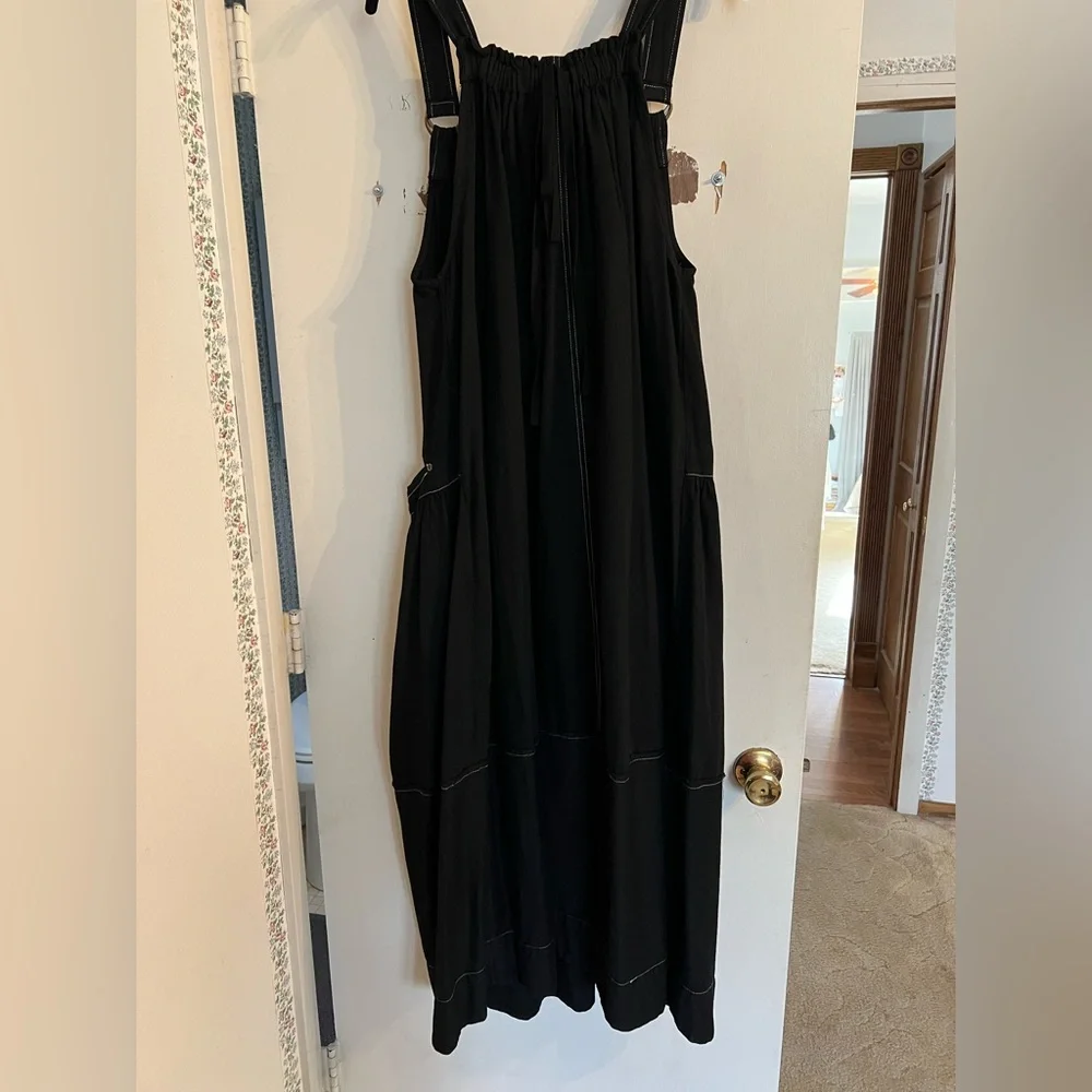 Free People Black Machu Barrel Midi Dress - Picture 8 of 13